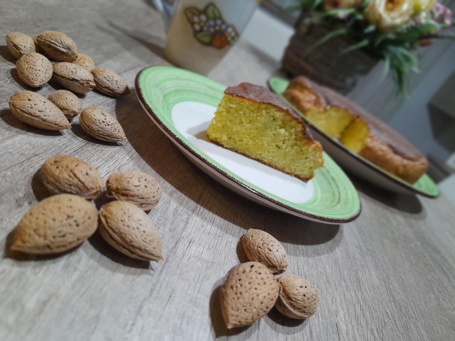 Ricette light -Torta di mandorle al profumo di vaniglia